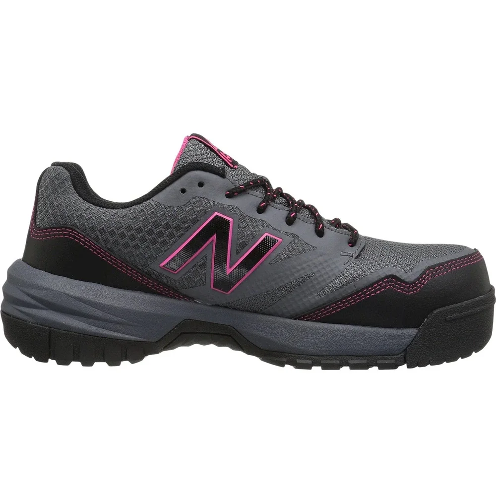 New Balance Women 589v1 Athletic Work Shoes 10 Wide Gray Pink Comp Toe EH SR NIB